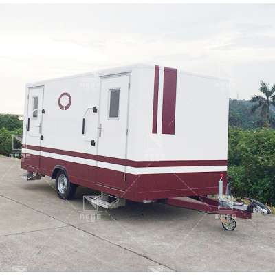 MEGE mobile trailer toilet for sale in China,fiberglass toilet