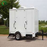 China FRP mobile toilet with trailer mobile toilet in china outdoor public mobile eco toilet