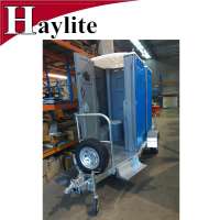 Hot dip galvanized mobile single toilet trailer